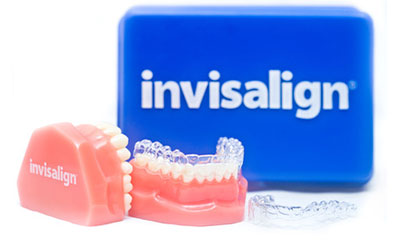 Invisalign tooth model and logo